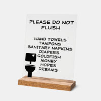 Do not Flush Funny Bathroom 