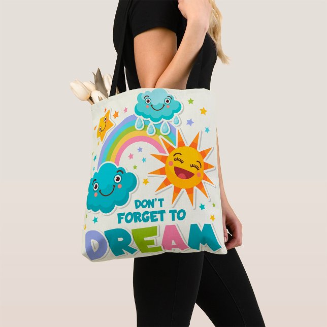 Do Not Forget to Dream Inspirational Sun Clouds  Tote Bag (Creator Uploaded)