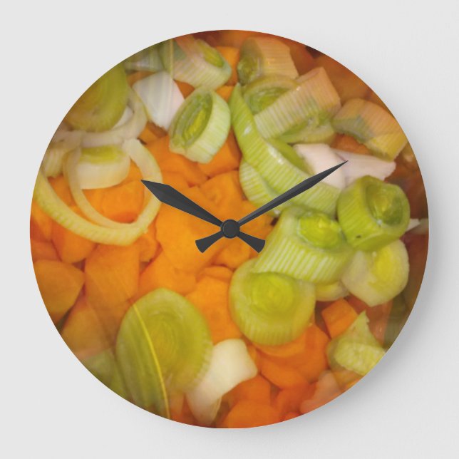 Do not forget to prep the veg Wall Clock 2 (Front)