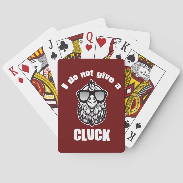 Do Not Give a Cluck Playing Cards (Back)