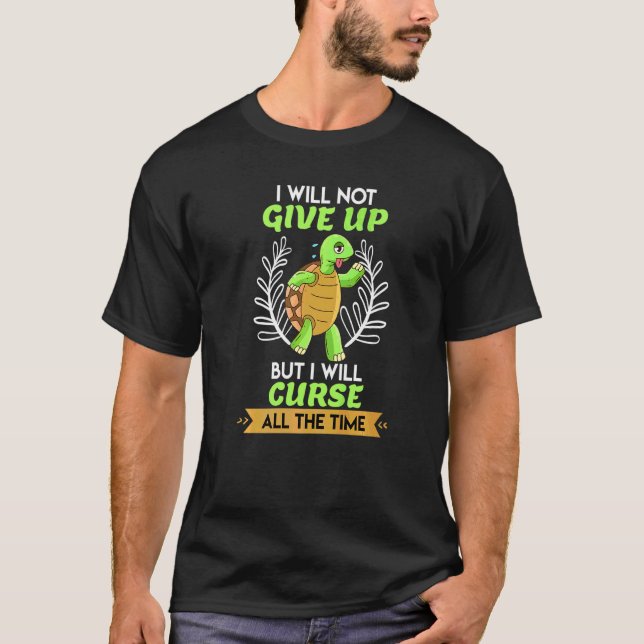 Do Not Give Up But Swearing Half Marathon Jogger R T-Shirt (Front)