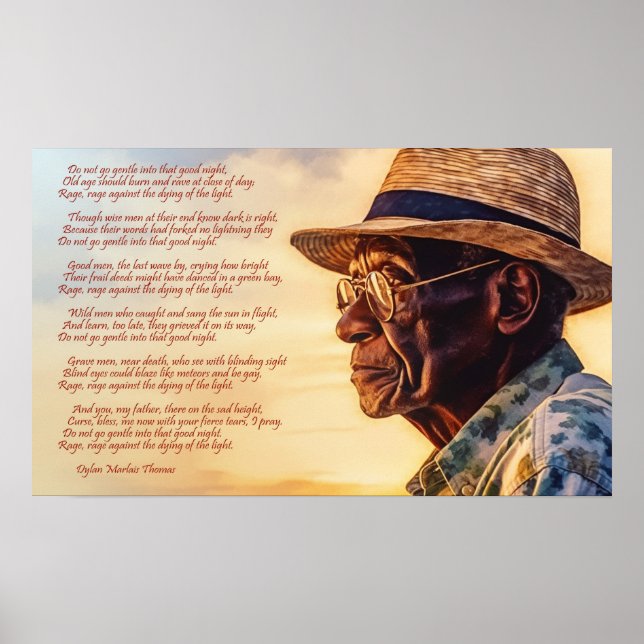 Do not go gentle into that good night poster (Front)