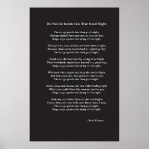 Do Not Go Gentle poem by Dylan Thomas
