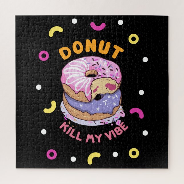 Do Not Kill My Vibe doughnut Jigsaw Puzzle (Vertical)