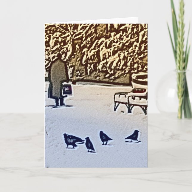 do not leave them alone holiday card (Front)