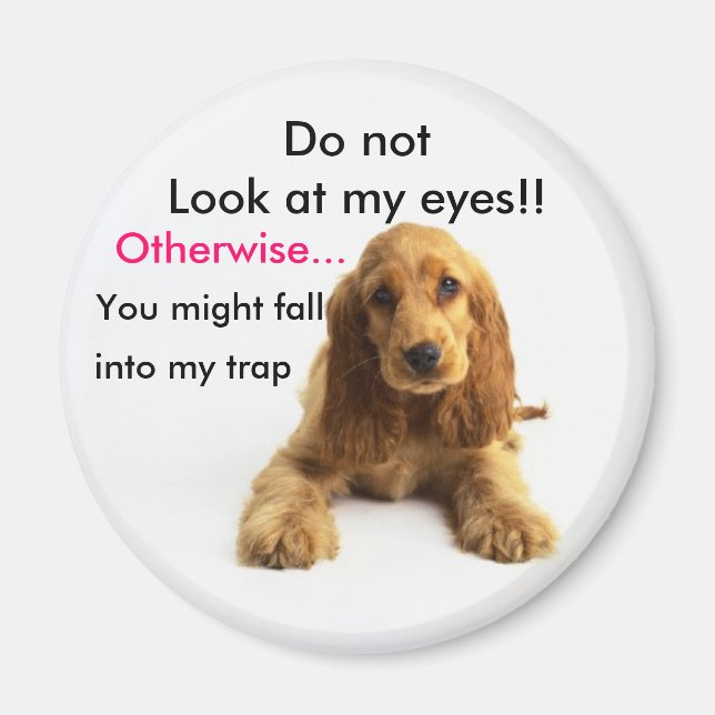 Do not look at my eyes!! magnet (Front)