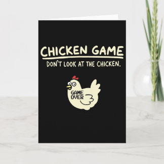 Do Not Look Chicken Game Card