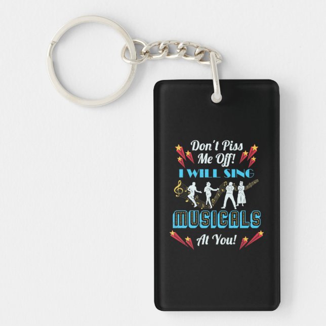 Do Not Me Off Musicals Key Ring (Front)