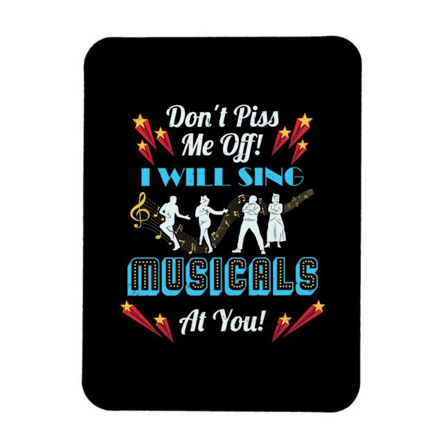 Do Not Me Off Musicals Magnet (Vertical)