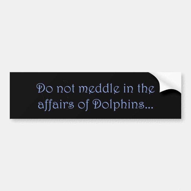 Do Not Meddle Elves Bumper Sticker (Front)
