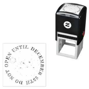 Do Not Open Santa Claus Self-inking Stamp