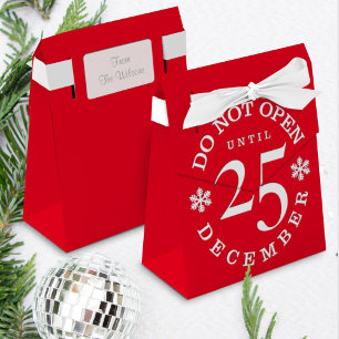 Do Not Open Until Christmas  Favour Box