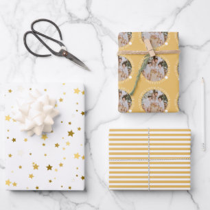 Do Not Open Until Christmas Gold Wrapping Paper Sheet