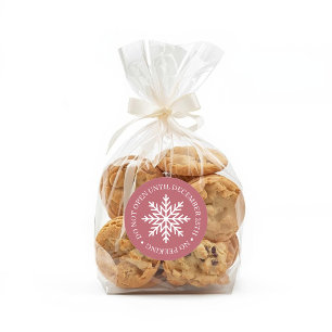 Do Not Open Until Christmas Mauve Classic Round Sticker