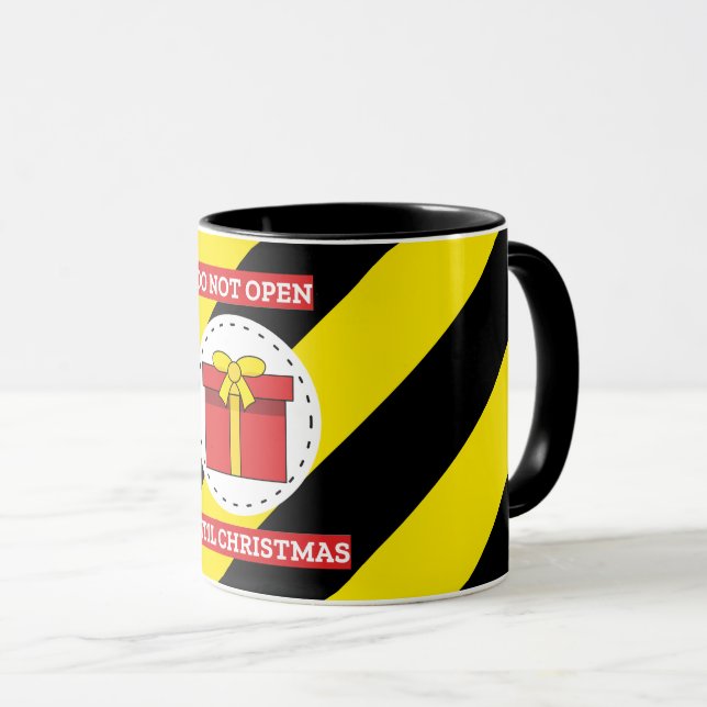 Do Not Open Until Christmas Mug (Front Right)