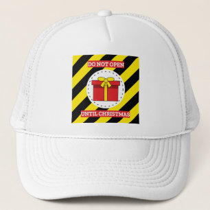Do Not Open Until Christmas Trucker Hat