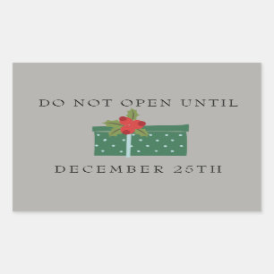 Do not open until Dec 25th Labels