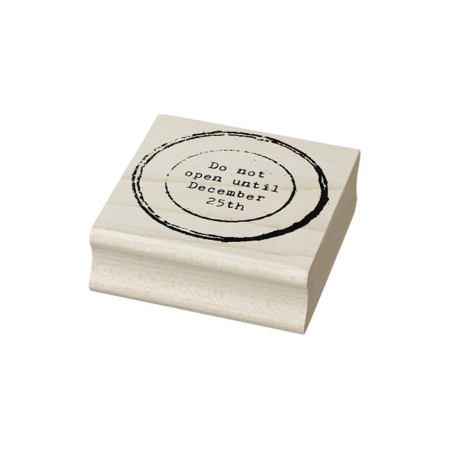 Do Not Open Until December 25 Rubber Stamp (Stamp)