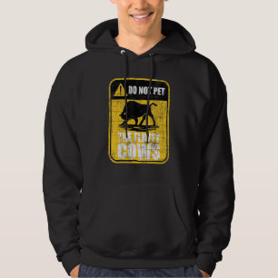 Do Not Pet The Fluffy Cows Bison Buffalo Wildlife Hoodie