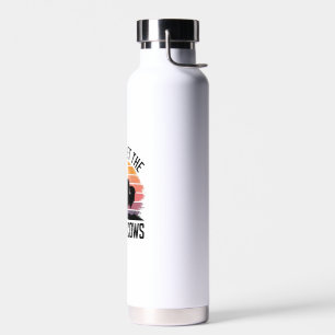 Do Not Pet The Fluffy Cows Vintage Hiking Retro Me Water Bottle