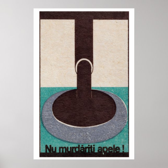 Do Not Pollute The Water - Matchbox Print (Front)