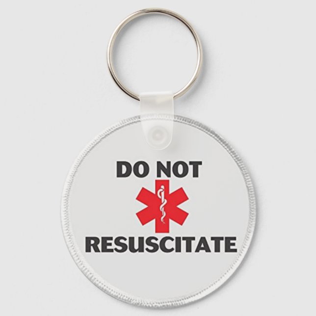 Do Not Resuscitate Key Ring (Front)