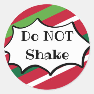 Do NOT Shake Holiday Sticker