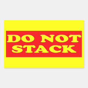 Do Not Stack Shipping Label