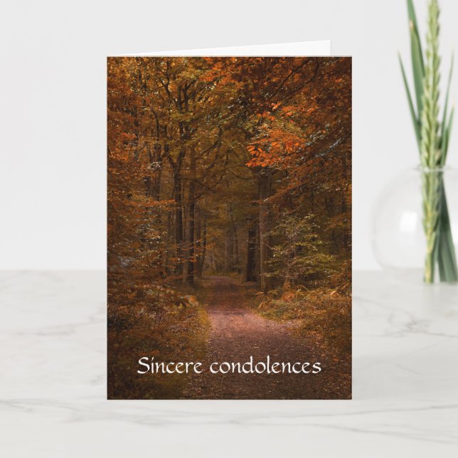 Do Not Stand at My Grave and Weep Condolence Card (Front)