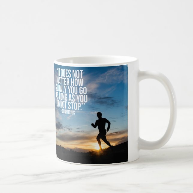 DO NOT STOP. Running Marathon Workout Motivational Coffee Mug (Right)