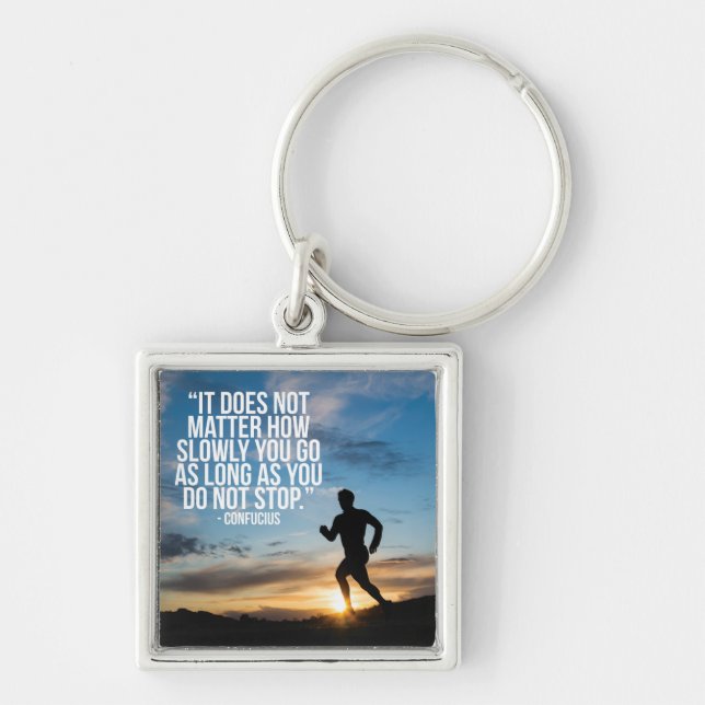 DO NOT STOP. Running Marathon Workout Motivational Key Ring (Front)