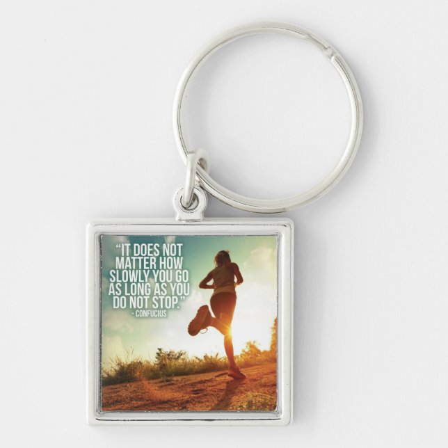 DO NOT STOP. Running Marathon Workout Motivational Key Ring (Front)
