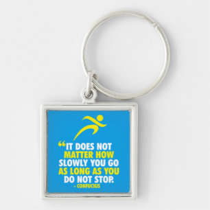 DO NOT STOP. Running Marathon Workout Motivational Key Ring