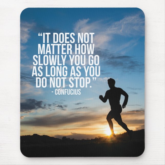 DO NOT STOP. Running Marathon Workout Motivational Mouse Pad (Front)