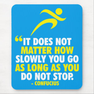 DO NOT STOP. Running Marathon Workout Motivational Mouse Pad