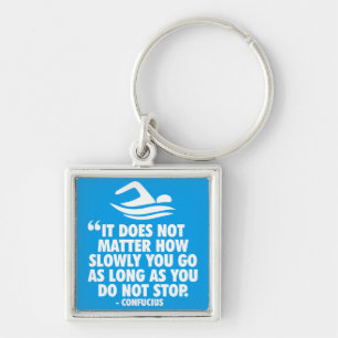 DO NOT STOP - Swimming Motivational Key Ring
