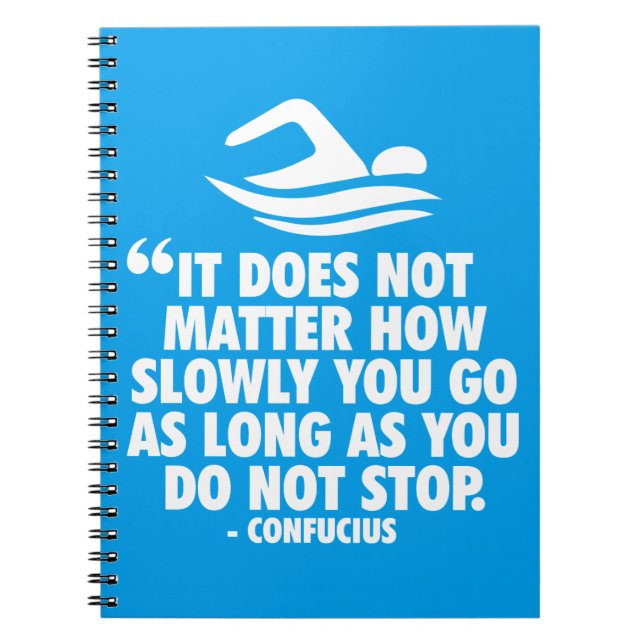 DO NOT STOP - Swimming Motivational Notebook (Front)