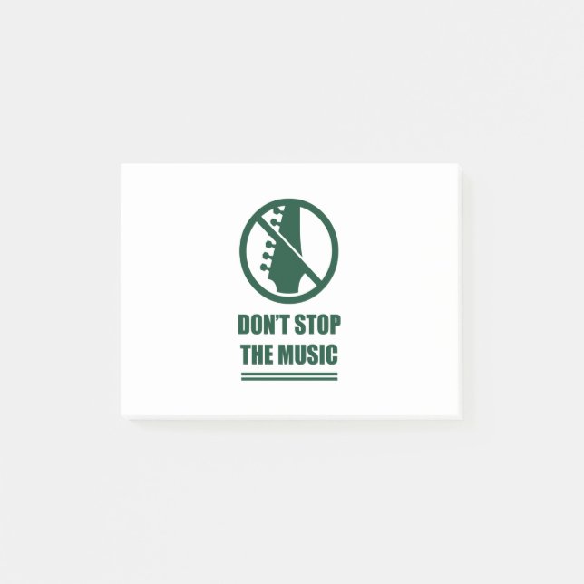 Do Not Stop The Music Post-it Notes (Front)