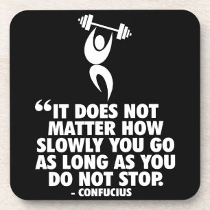 DO NOT STOP. "Weight Lifting" Workout Motivational Coaster