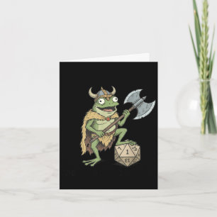 Do not think therefore do not am funny frog viking card
