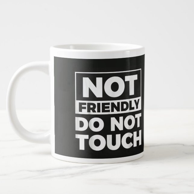 Do Not Touch Large Coffee Mug (Left)