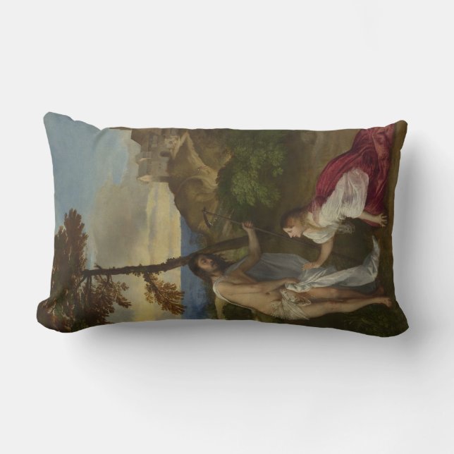 Do Not Touch Me (by Titian) Lumbar Cushion (Front)