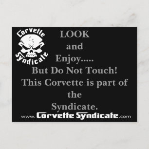 Do Not touch postcard