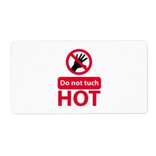 Do not touch red sign