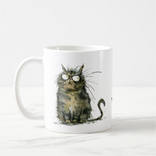Do. Not. Touch. Scruffy Cat Work Place Humor Coffee Mug