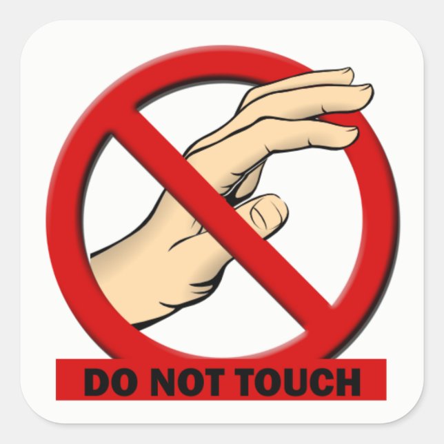 Do Not Touch Sticker (Front)
