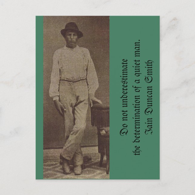 Do Not Underestimate the Determination Postcard (Front)