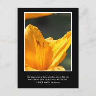 Do not wait too long to do kindness postcard