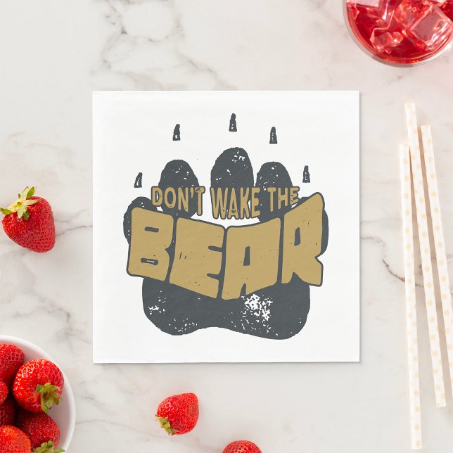 Do Not Wake The Bear Napkin (Creator Uploaded)