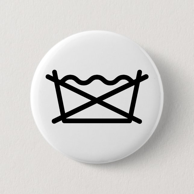 DO NOT WASH! 6 CM ROUND BADGE (Front)